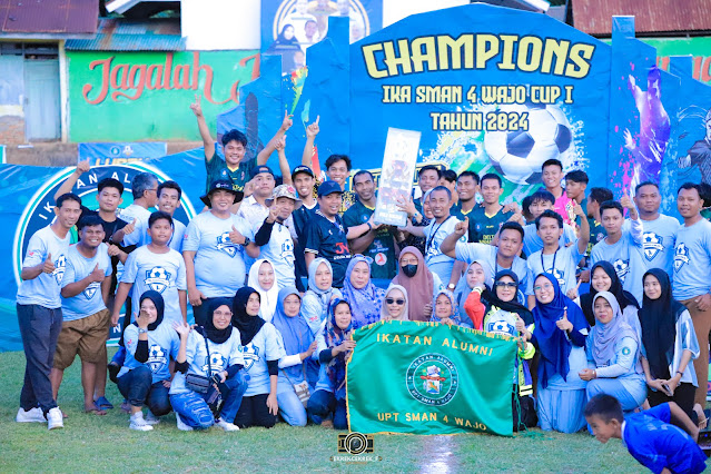 Pertandingan Final Turnamen Sepakbola IKA SMAN 4 Wajo Cup I: Kemenangan Dramatis Bagi Tim IKA SMAPAT FC