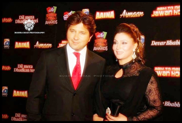 khushbo with her husband arbaz khan in Tarang Housefull Awards