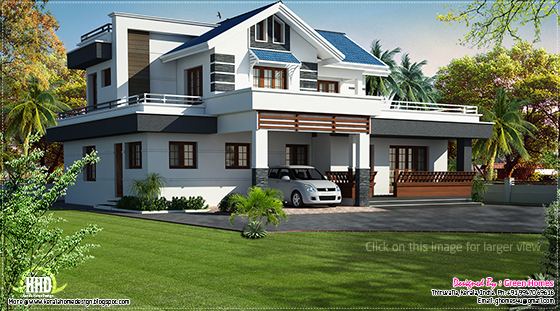 Modern villa in Thiruvalla, Kerala