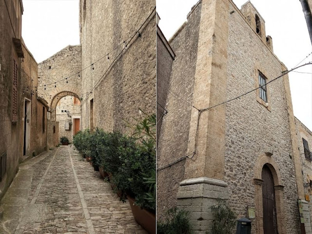 Chiesa San Carlo e viuzza di Erice