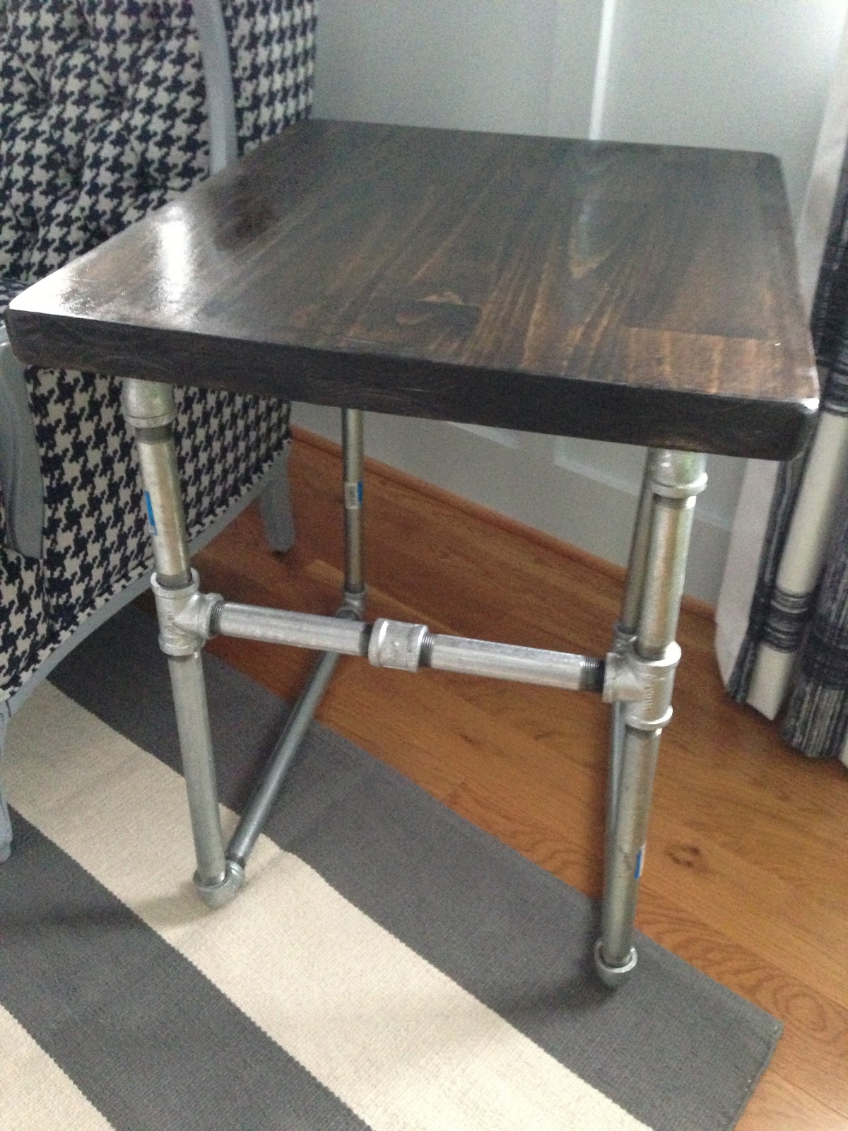 Olivia Grayson Interiors DIY Industrial Chic Side Table