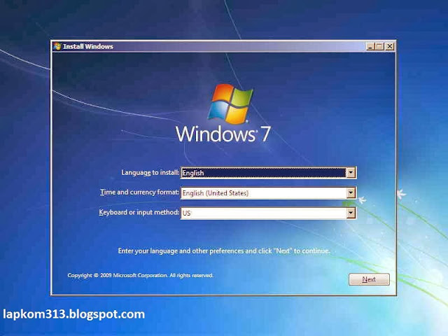 Panduan Menginstall windows 7