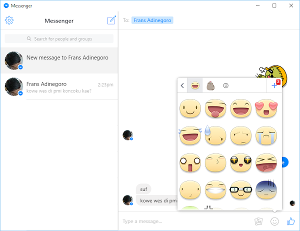 Stiker Messenger for PC