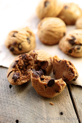 gouter , cookies , chocolat , beurre de cacahuetes 