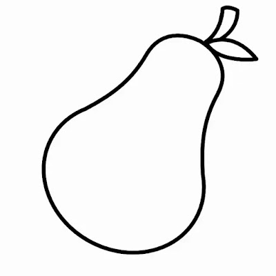 Desenho de uma pera