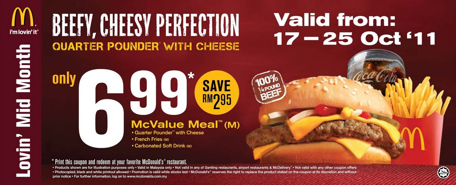 McDonald's coupon: McValue Meal Quarter Pounder with 