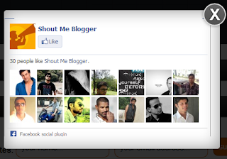 How to Add Stylish Facebook PopUp Like Box Widget for Blogger