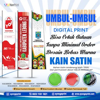 Kualitas Terbaik: Cetak Bendera Umbul-umbul Kain Outdoor