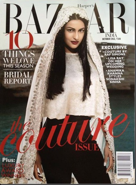 Sonakshi Sinha on the Cover of Harper's Bazaar India