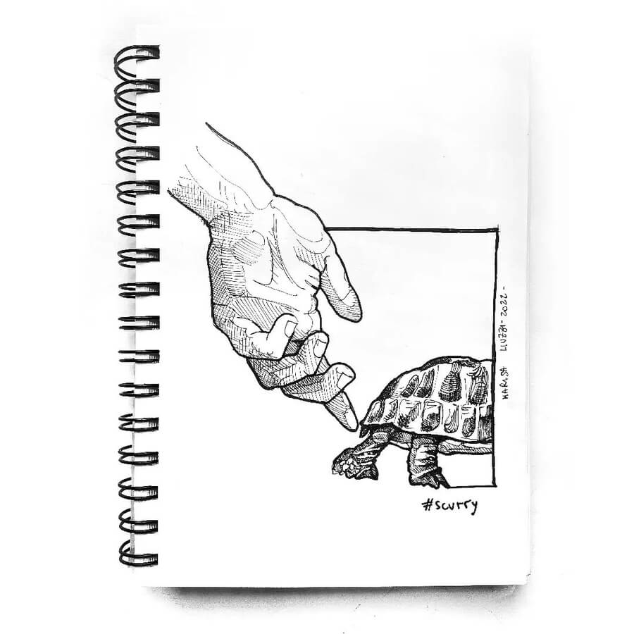 06-A-helping-hand-Sketchbook-Drawings-Marisa-Liuzzi-www-designstack-co
