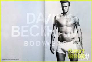 David Beckham sexy bodywear for H&M super bowl ad