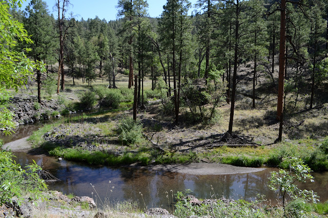 lazy river turn with flood plain behind