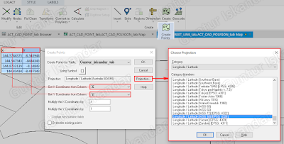 Membuat Point dari Table di Mapinfo 12