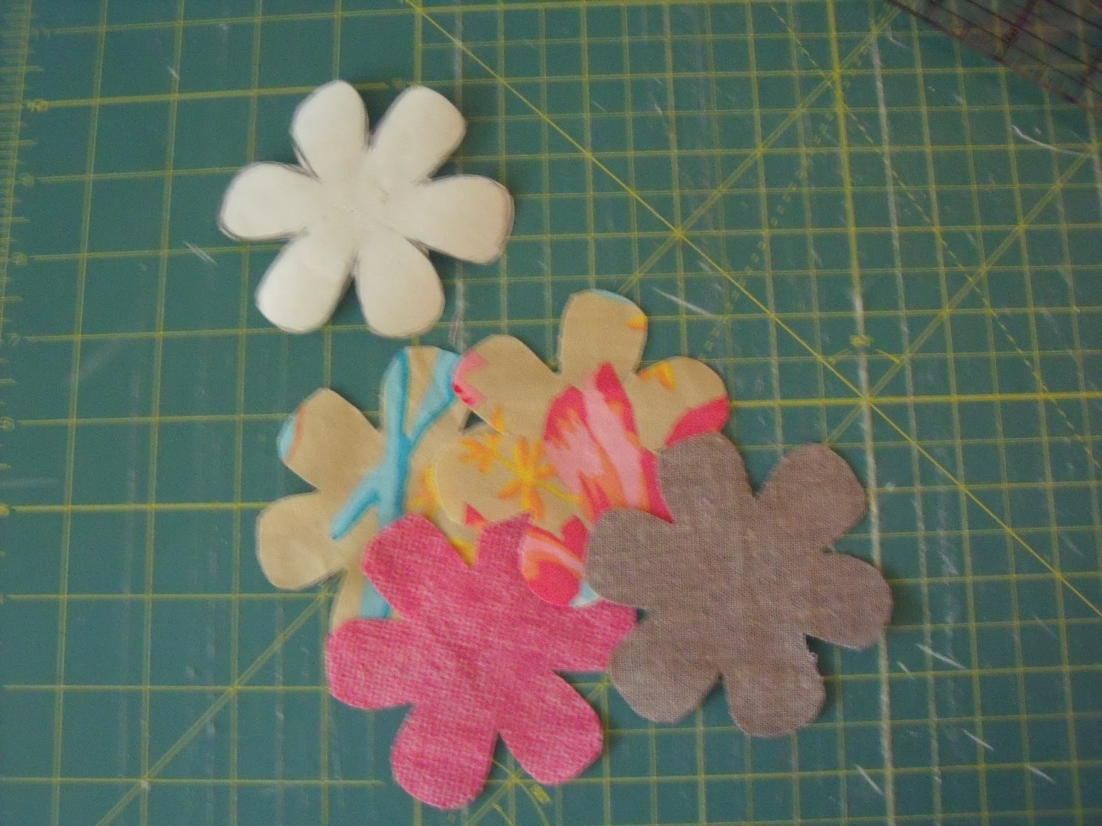 ... the flower pattern onto a piece of freezer paper or regular paper