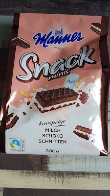 Manner Snack minis knusprige Milch Schoko Schnitten