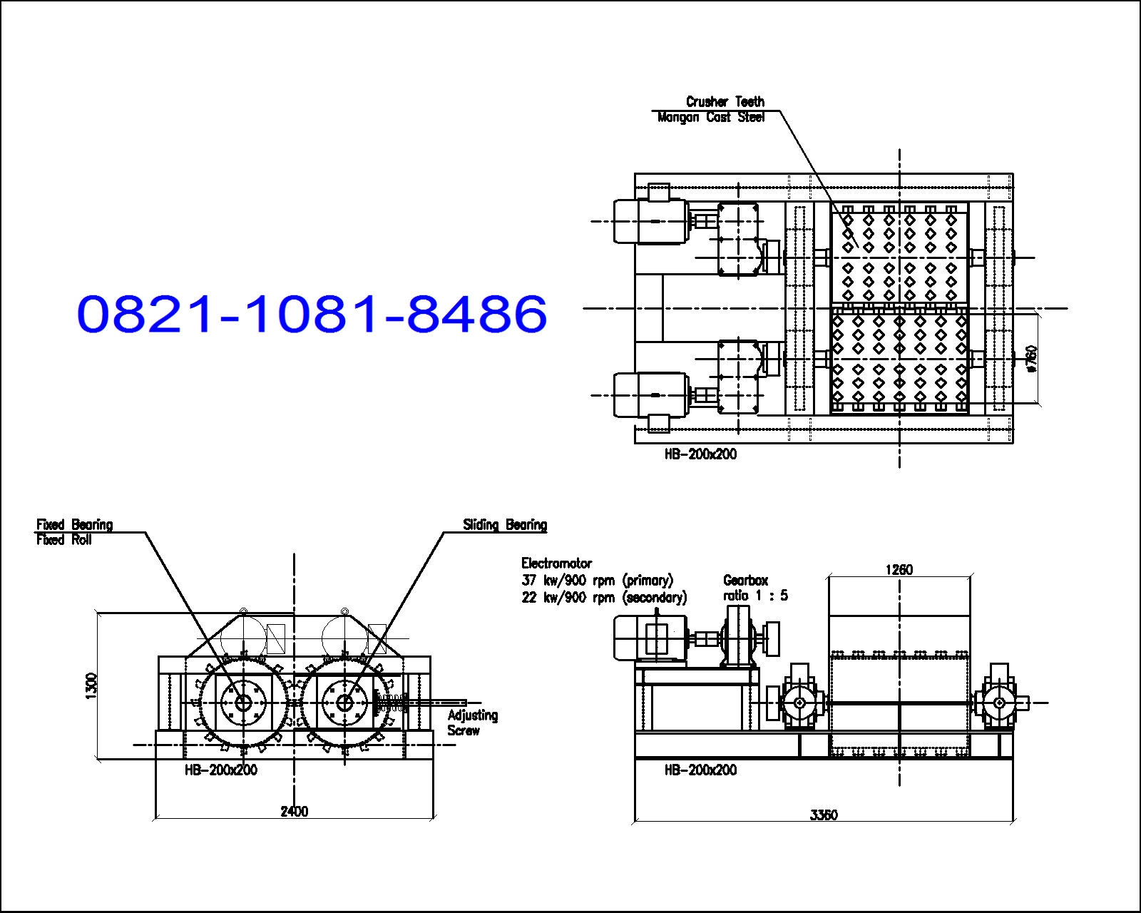 Unit Pemecah (Crushing) : Double Roll Crusher ~ Jual Stone 