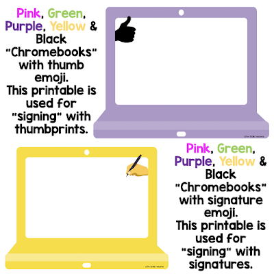 Chromebook Rules Poster to establish classroom expectations when it comes to using technology. Options for a Chromebooks Contract, Chromebook Covenant and Chromebook Commitment are all included!