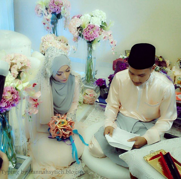 Hannah Sytieh 7 gambar  majlis pertunangan yang sweet 