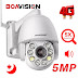   Mini caméra de surveillance dôme extérieure PTZ 3G/4G, dispositif de sécurité sans fil, avec ia, suivi automatique et Zoom x5, Audio bidirectionnel, carte SIM 5mp