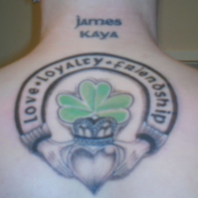 Irish love symbol i had tattooed from my design on the 21st dec 07