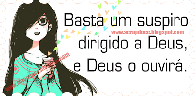 Recadinho com frase sobre Deus para Compartilhar no Facebook