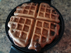 Whole Wheat Double Chocolate Chip Waffles