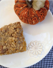 Pumpkin Coffee Cake with Brown Sugar Glaze