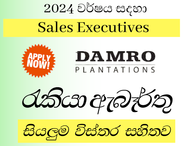 Damro Plantations/Sales Executives