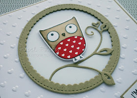 Cute funny owl card (owl from My Favourite Things)