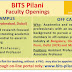 Faculty Recruitment in BITS Pilani