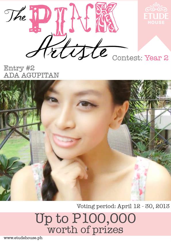 Ada Agupitan Etude House Pink Artiste Entry Winged eye liner with Etude House's Drawing Show Brush Liner in BR401 Brown Review