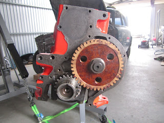 New timing gear fitted Volvo 122S B20B