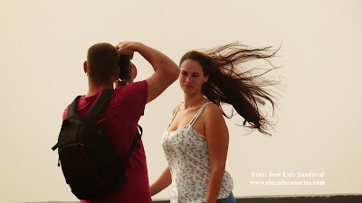 Calima, Fuerte viento y calor, Gran Canaria