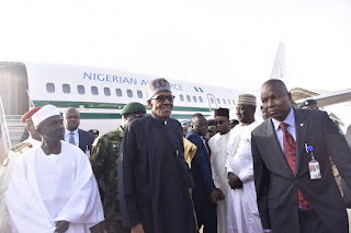 President Buhari Arrives Nigeria