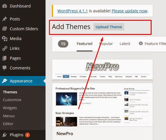 Blog tips dan trik trik gampang kali ini bakal membuatkan  Cara Terbaru Memasang Theme Di wordpress