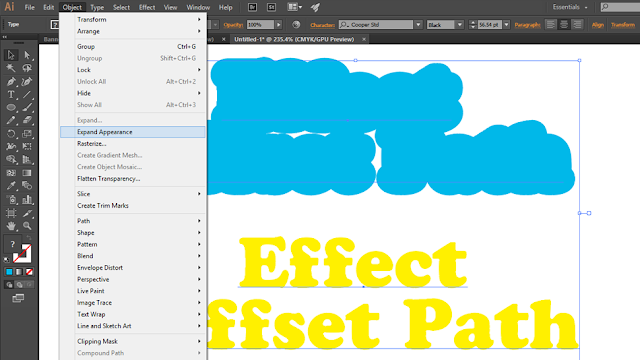 AdobeMasters.blogspot.com -  Cara Menggunakan Effect Offset Path Adobe Illustrator 