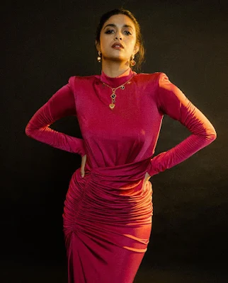 Actress Keerthy suresh latest photoshoot Collections 2022- cineglams.com