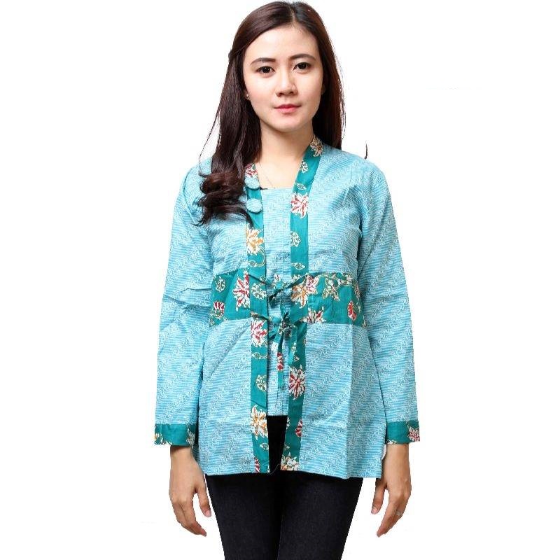 10 Baju  Batik Wanita  Modern Lengan Panjang Desain  Unik 