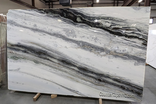 Panda White Marble Slab 1 ¼ Polished Stone NYC