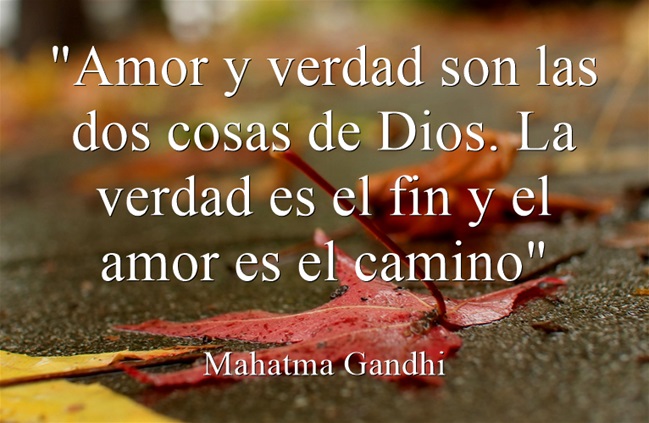 AMOR Y VERDAD - GANDHI - Cartas de amor