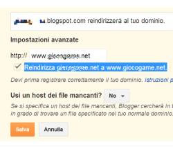 dominio blog senza blogspot