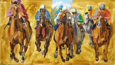 thoroughbred paintng