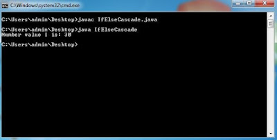 Cascading If-else control Structure-javaform