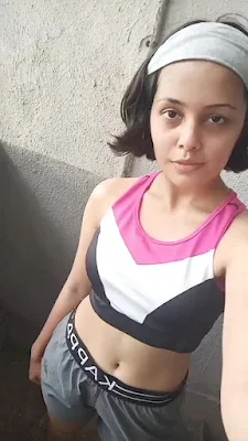 Shivani Rangole Marathi Actress Hot Workout