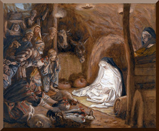 "The Adoration Of The Shepherds" -- by James Tissot - PD-1923