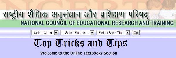 NCERT Online Textbooks Section