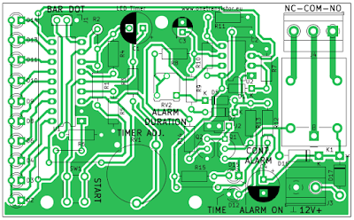 LM3914 timer PCB outline