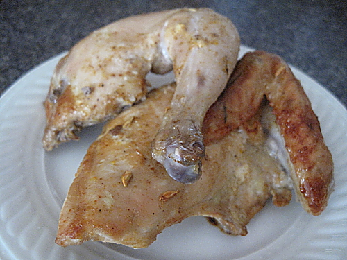 Baked marinated chicken