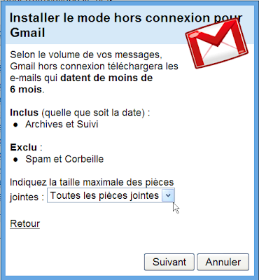 Utiliser Gmail en mode hors-connexion