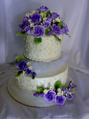 2Tier Wedding Cake Fondant 2Tier Wedding Cake Buttercream